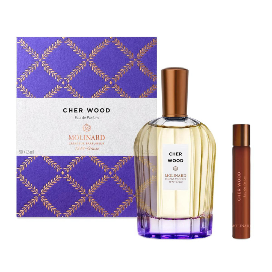 Cher Wood Eau de Parfum - 90 ML + 7,5 ML (Roll On) - Molinard